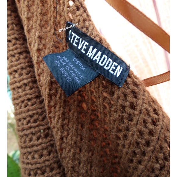 NEW Steve Madden mocha brown fringe cardigan ✨ - Picture 6 of 7